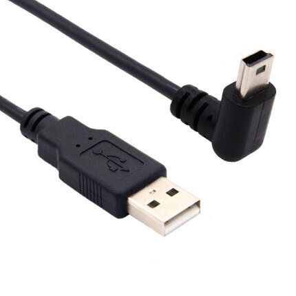 USB 2.0 Male to Mini USB UP Down Left Right Angled 90 Degree Cable 0.25m 0.5m 1.8m 3m 5m for Camera MP4 Tablet