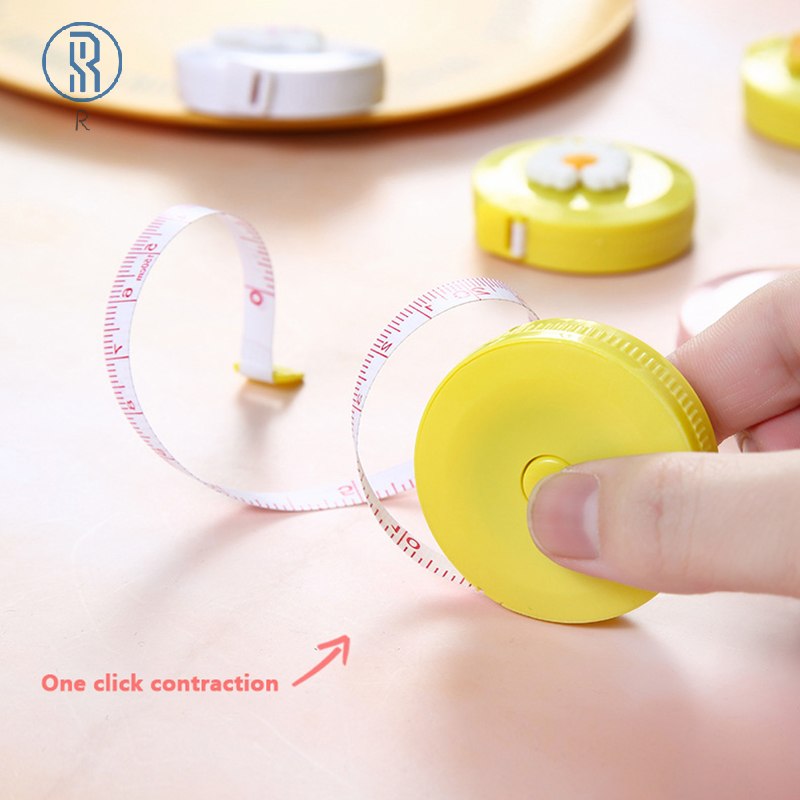 Mini Cartoon Tape Meter Tape Tailor Ruler Kawaii Measuring Tape Clothing Size Tape Measure Portable Sewing Tools Accessories