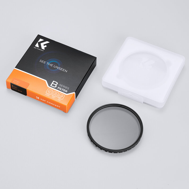 K & F Concept filtro ND Variable de 67mm, 58mm, 82mm, ND2, ND400, 9 topes, Serie B, 37mm, 40,5mm, 43mm, 46mm, 49mm, 52mm, 55mm, 77mm, 62mm, 72mm