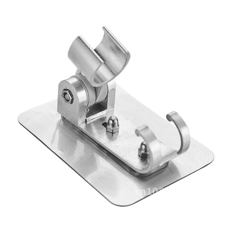 Adjustable Aluminum Shower Head Holder Punch Free Wall Mounted Hand Showerhead Bracket Rack Bathroom Accessories