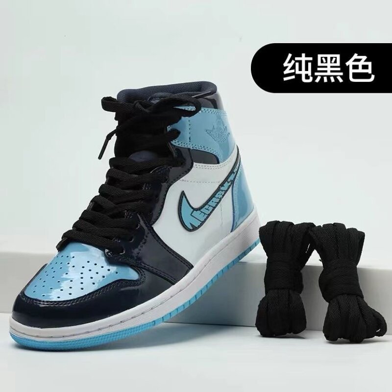 Плоские шнурки для кроссовок, однотонные холщовые полуботинки для баскетбола, сплошного цвета