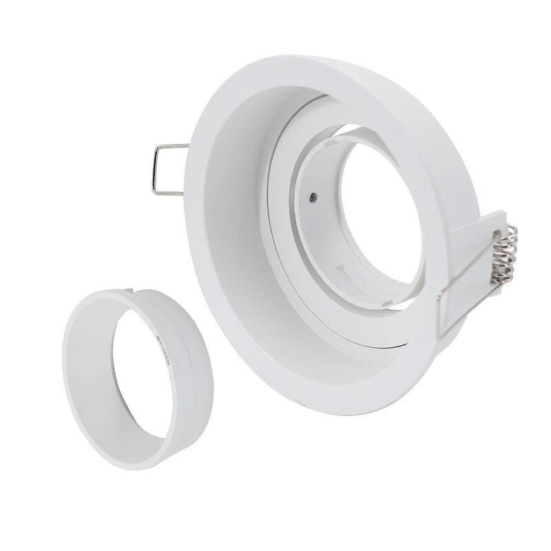 Support d'ampoules pour projecteur de plafond Led, avec douille encastrée, pour éclairage rond et profond, non inclus
