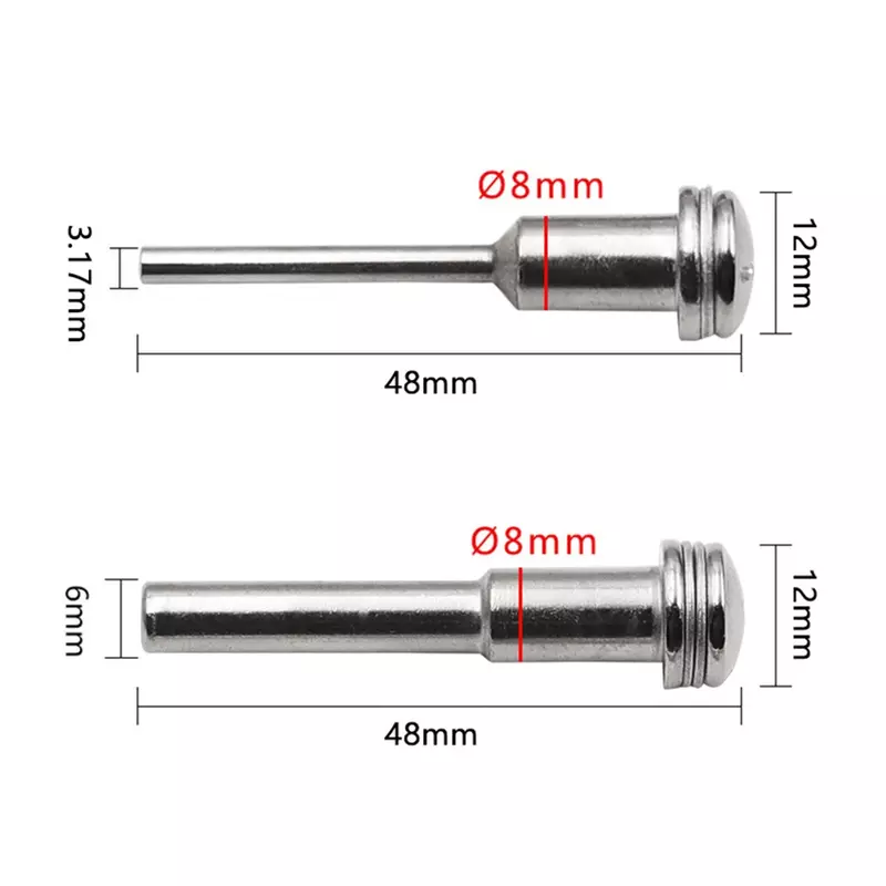Shank Ferramenta rotativa Dremel, haste, roda de corte, aço, alta qualidade, 3,17mm, 6mm