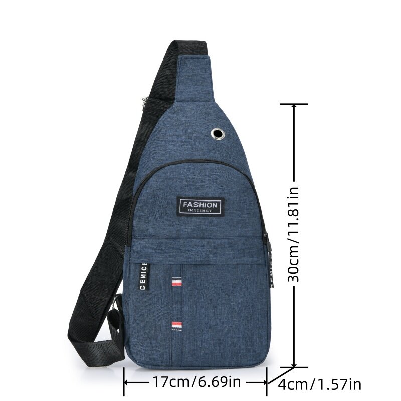 Mountaineering And Cycling Chest Bag For Men's Outdoor Single Shoulder Diagonal Cross Bag Oxford Cloth