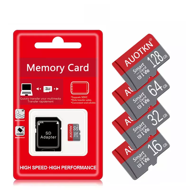 Flash-Speicher karten 512GB Hochgeschwindigkeits-Klasse 10 Micro-TF-SD-Karte 64GB 32GB Mini-TF-Karte vielseitig für Smartphones, Kameras, Drohnen