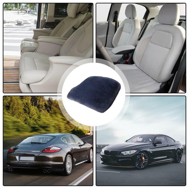 Моющаяся Автомобильная подушка для стула, зимнее всесезонное сиденье, согревающая задняя односекционная подушка для автомобильного сиденья для вождения