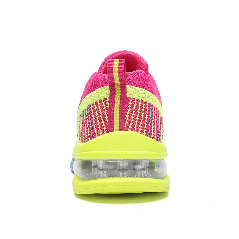 Zapatillas deportivas transpirables para mujer, zapatos de malla ligera con cordones, a la moda