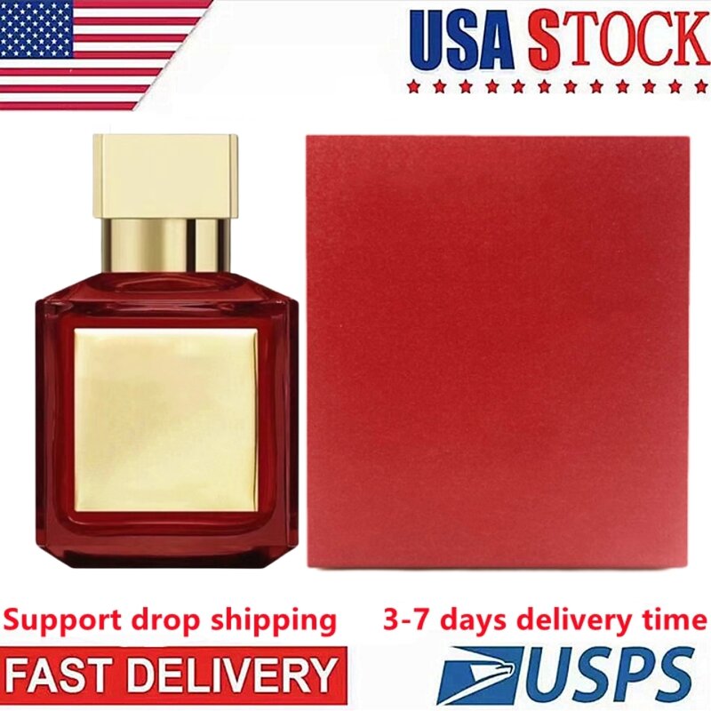 Espray rojo de Baccarat para mujer, regalo de vacaciones, olor, 3 a 7 días, EE. UU., 70ml, 540
