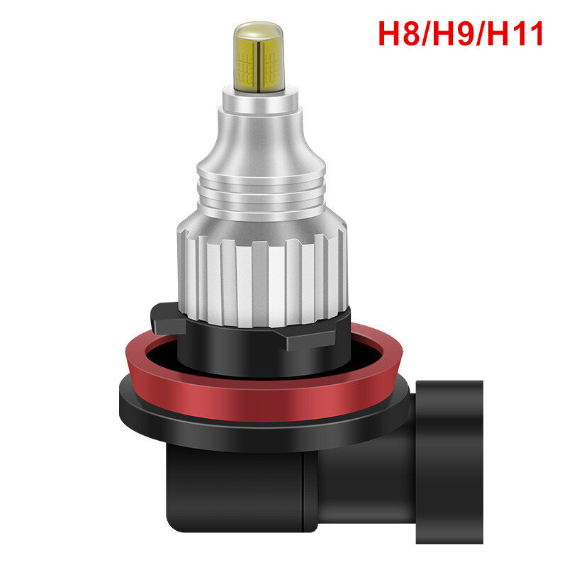 Faros LED antiniebla para coche, L8 Mini H7 H11 9005, 360 grados, Chip lateral 4 H8 H9 H11 9005 9006 20W