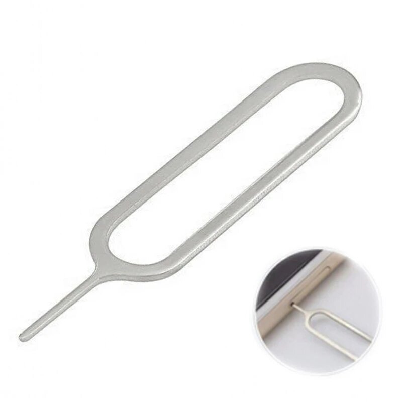 100/1PCS SIM Card Tray Opening Pin Tools Ejector Needle Key for Iphone Samsung SIM Card Replacement Key for All Mobile Phones