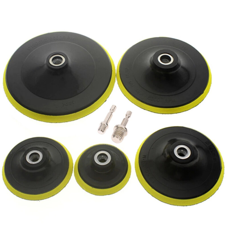 Self Adhesive Backing Pad Grinder Polishing Disc Drill Adapter Kit For Rotary Tool Drill Replacement Derusting Burnishing Tools