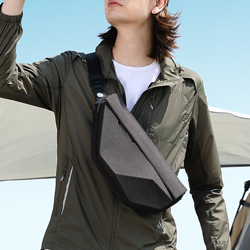 Chikage корейская мода унисекс нагрудная Сумка Многофункциональная мужская сумка через плечо Расширительная деловая твердая маленькая сумка