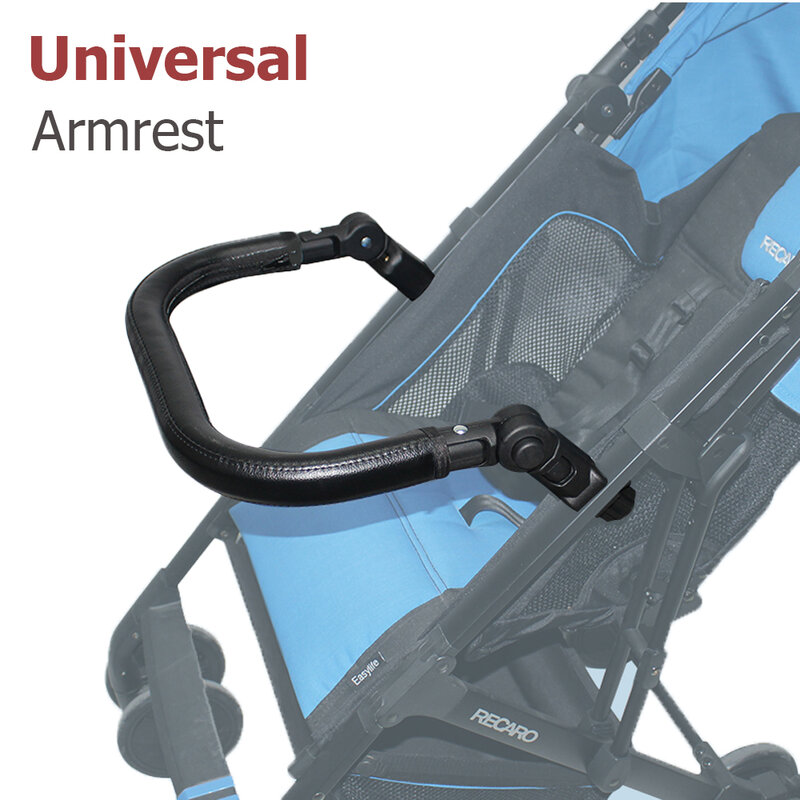 Бампер для детской коляски, универсальный подлокотник, аксессуары для коляски, регулируемый кожаный руль, подходит для йо-йо/YOYA/Cybex 98%, детская коляска