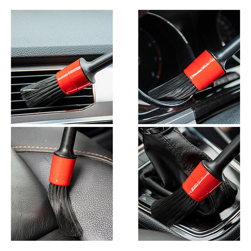 1/ 5pcs Car Brushes Kit Car Cleaning Detailing Brush For Car Wash Clean Brush Dashboard Air Vent Outlet Wheel Tire Rim Brush