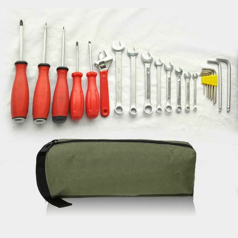 Multifunctional Tool Bag Case Oxford Canvas Waterproof Storage Hand Tool Bag Screws Nails Drill Bit Metal Parts Organizer Pouch