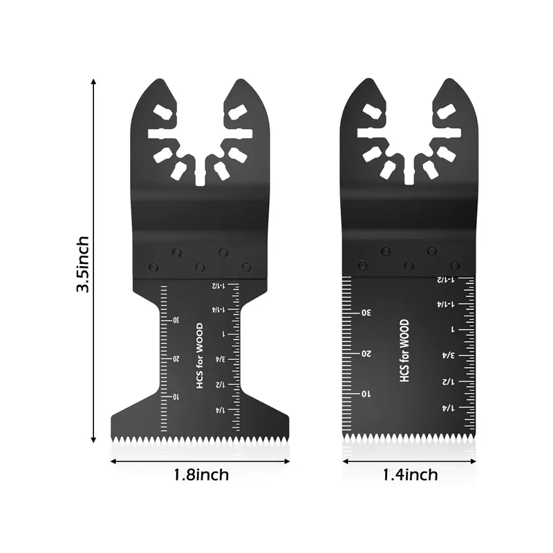 60Pcs Multitool Blades HCS Mix Oscillating Saw Blades Quick Release Oscillating Tool Accessories Universal Fast Cutting Blades