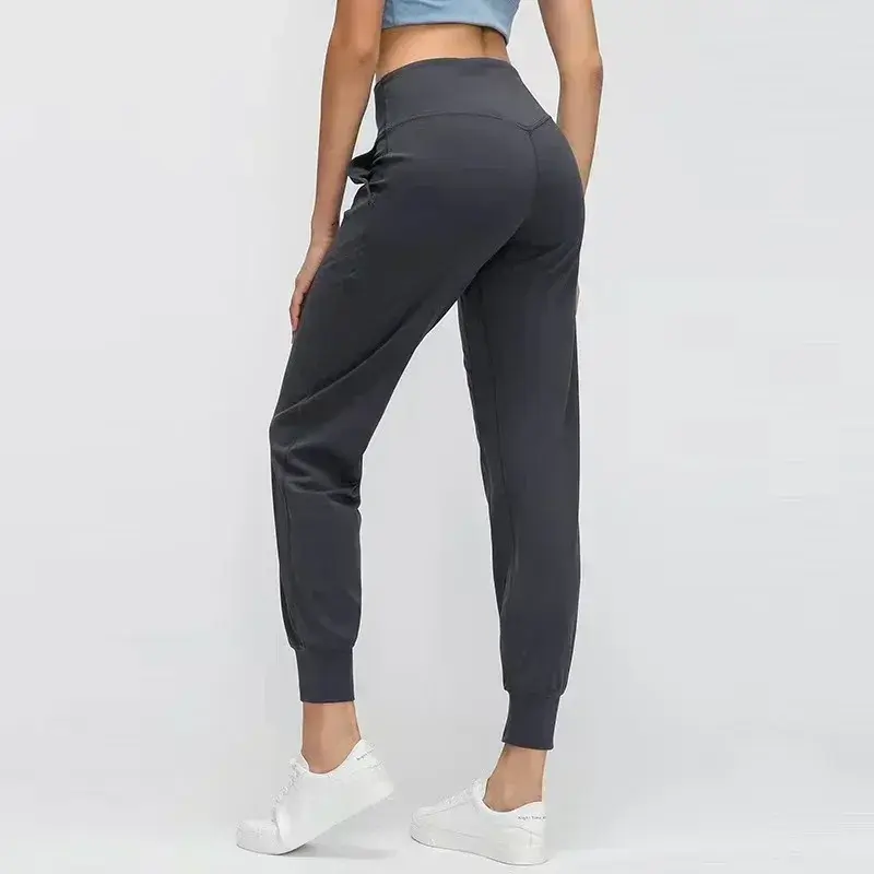 Lemon Women Relaxed High-Rise Jogger Elastic Waist Sport Jogging Pants Designed for On the Move Casual Fitness Yoga Trousers