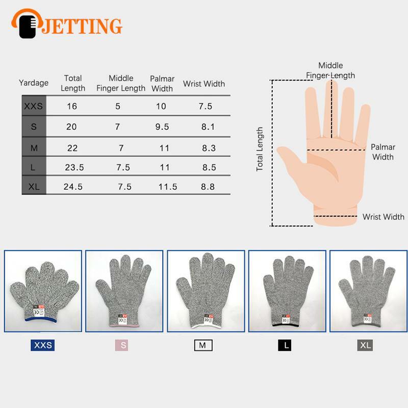 HPPE Level 5 Safety Anti Cut Gloves High-strength Industry Kitchen Gardening Anti-Scratch Anti-cut Glass Cutting Multi-Purpose