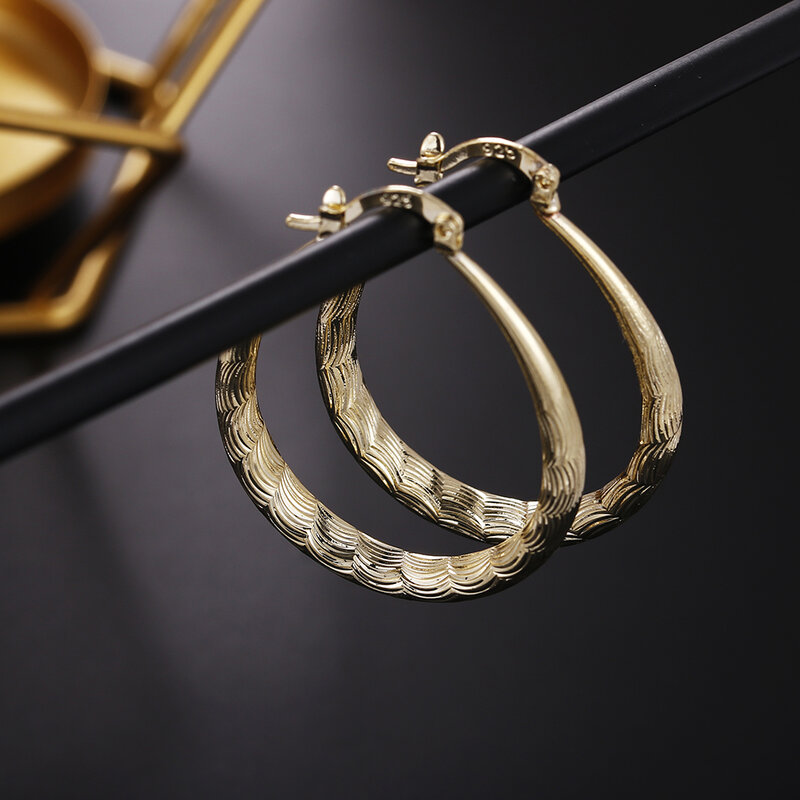 U Form Kleine Hoop Ohrringe Gold Farbe Frauen Ohrringe Mode Glatte Hoop Ohrringe für Frauen Engagement Hochzeit Schmuck Geschenk