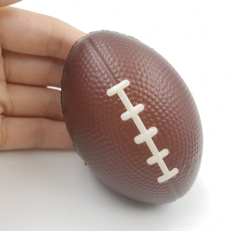 Антистрессовый фиджет для регби, коричневый офисный мяч для снятия давления, детский надувной мяч, антистрессовая игрушка для снятия стресса