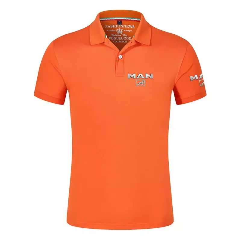 Camisas de tenis con logotipo de camión para hombre, camisas deportivas informales de primavera y verano, secado rápido, cómodas a la moda, 2024