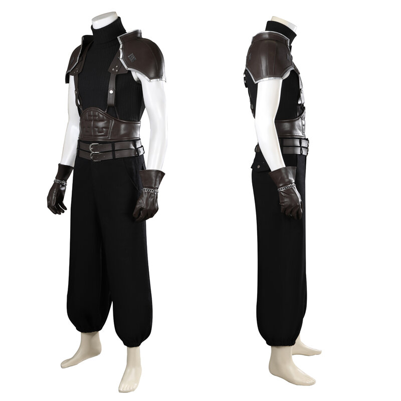 FF7 High Quality Halloween Carnival Costume Game Final Fantasy VII Rebirth Role-Playing Zack Phil Costume Accessories Set Shoes