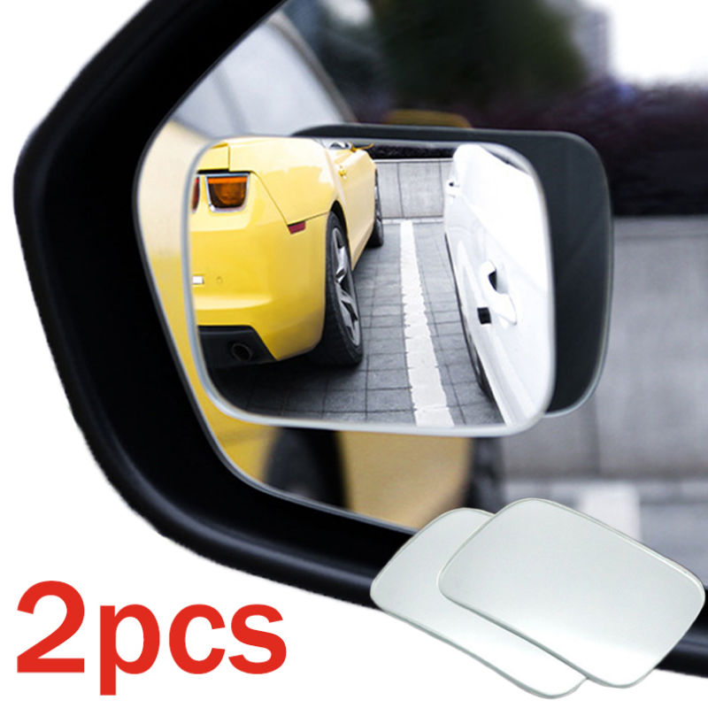 2 stücke Auto Blind Spot Spiegel Weitwinkel Einstellbar Rahmenlose Rückspiegel für Auto Sicherheit Parkplatz Umkehr Konvexen Spiegel