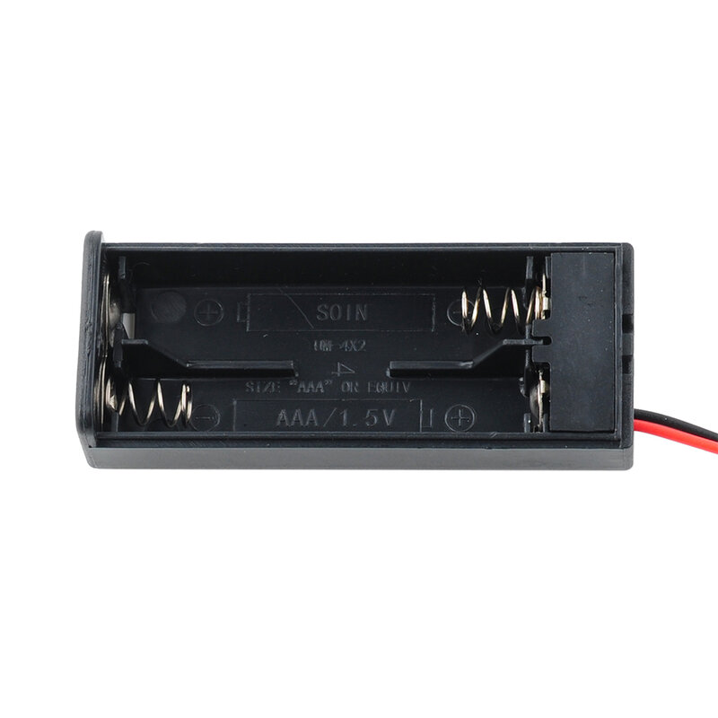 Caja de batería AAA de 100 piezas, soporte con cubierta, interruptor de encendido/apagado, Cable de Terminal de interfaz PH2.0 de 3V y 2 pines, 14cm para Micro:bit