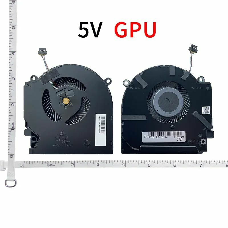 พัดลมทำความเย็นซีพียู GPU สำหรับ HP ลางบอกเหตุ15-EK 15-en พัดลม TPN-Q236 TPN-Q238หม้อน้ำระบายความร้อน M04216-001 ND8CC02-19j22 19j23 M04215-001
