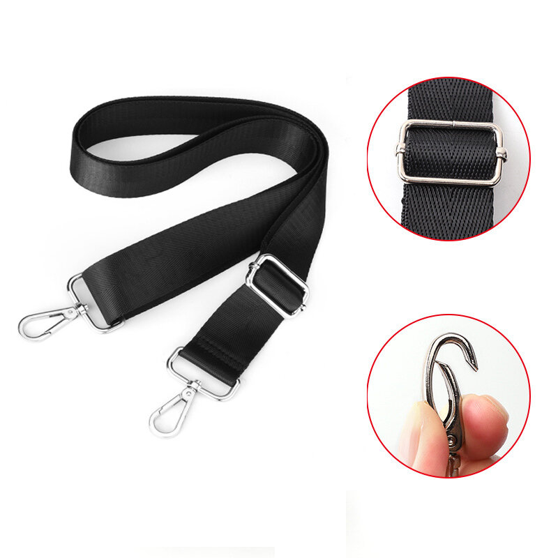 Nylon Shoulder Bag Belt 150cm Adjustable Replacement Bag Strap Laptop Crossbody Camera Briefcases Handbag Bag Handles for Bags