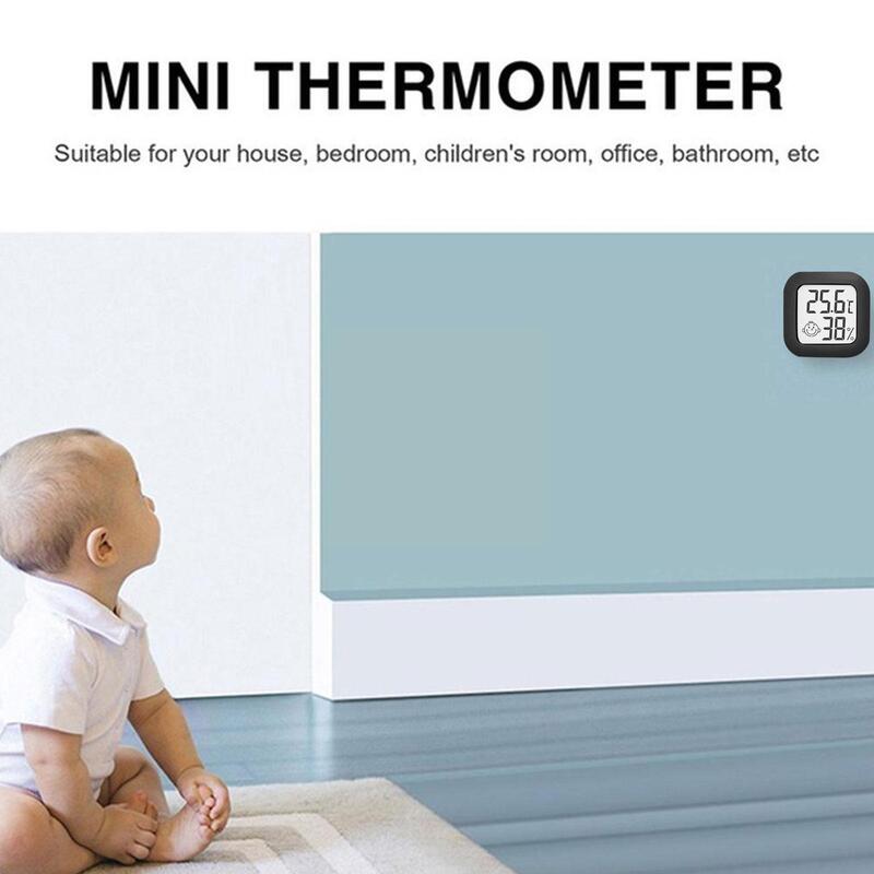 Black Thermo Hygrometer VKS-60 Infant Room LCD Thermo Hygrometer Infant Monitoring Environmental Monitoring And X9C4