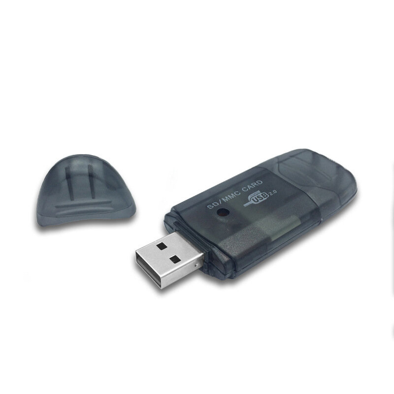 Aksesori pembaca kartu SD USB 2.0 multifungsi, alat pembaca kartu USB komputer portabel nyaman Aksesori gadget praktis