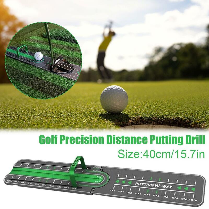 1 Pc Golf Precision Distance Putting Drill Practice Training Professional Indoor Office Aid Portable Equipment Mat Home Gol I5l0