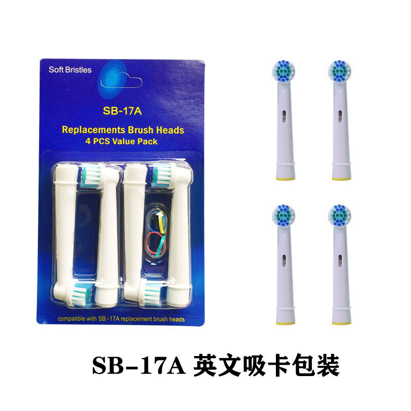 Aangepast Aan Oral-Olebi B Elektrische Tandenborstelkop Neutraal Eb17/SB-17A Dupont Zacht Haar Vervangbare Borstelkop