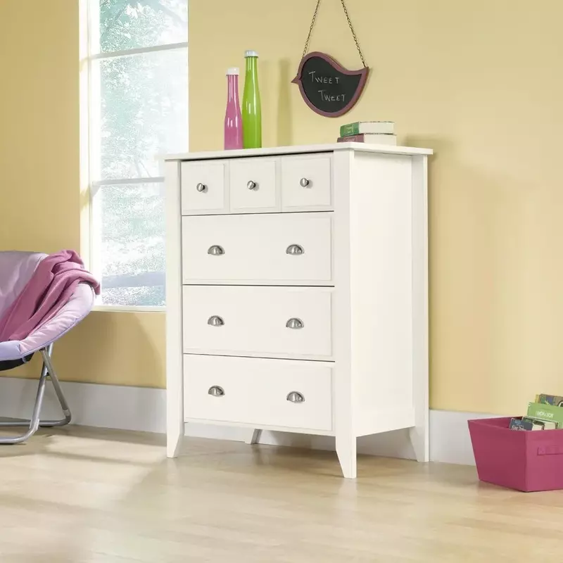 L: 34.72" X W: 18.58" X H: 42.68" Dressers for Bedroom Furniture Shoal Creek 4-Drawer Dresser Toilet Furniture Makeup Toiletries