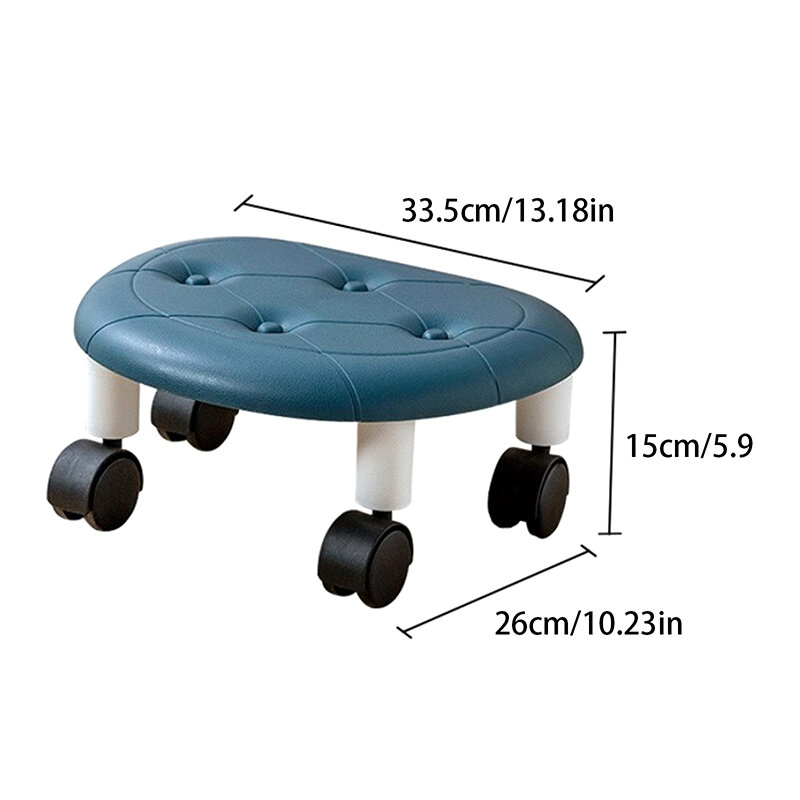 Mini taburete portátil con ruedas, multifuncional, Rodante, resistente, cómoda, rueda de polea, silla Min con asiento giratorio 360