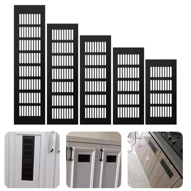 Rejilla de ventilación para armario, lámina perforada de aluminio, cubierta de ventilación para zapatos, aire acondicionado, decoración del hogar