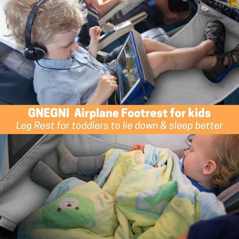 Dzieci podróżują łóżko do samolotu pedały dla malucha przenośne podróży podnóżek hamak dziecięce łóżko do siedzenia w samolocie podpórka dla dzieci