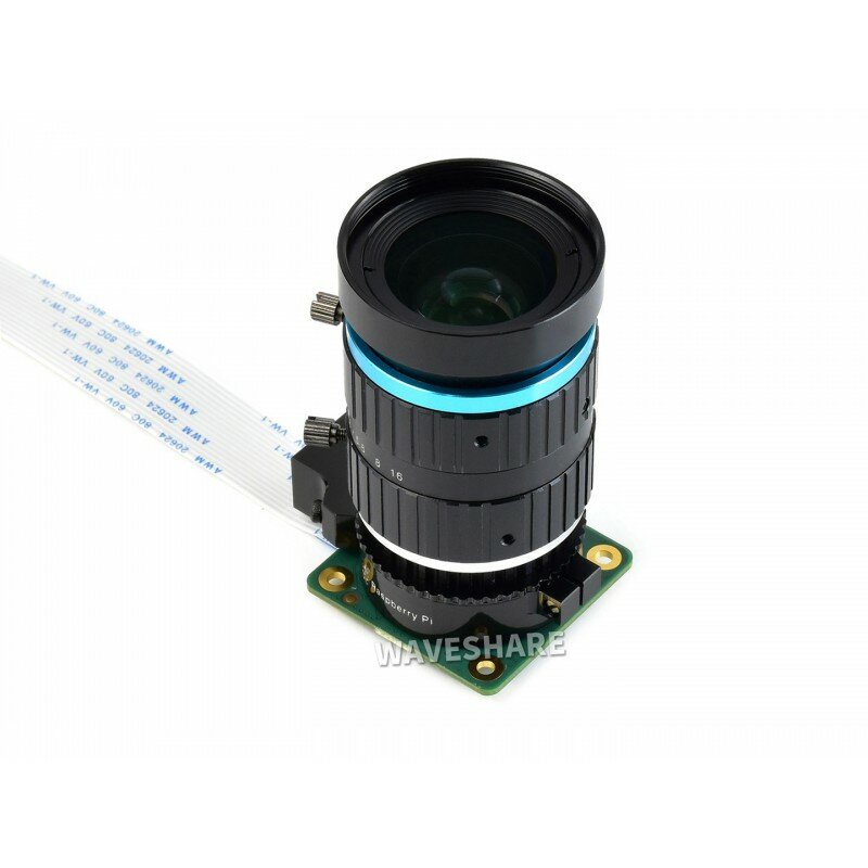 Waveshare 망원 렌즈, 라즈베리 파이 하이 퀄리티 카메라용, 16mm