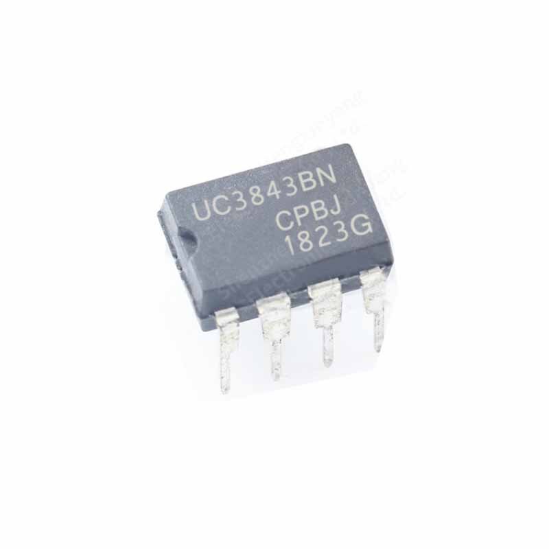 Chip controlador de interruptor en línea, paquete DIP-8, 10 piezas, UC3843BNG