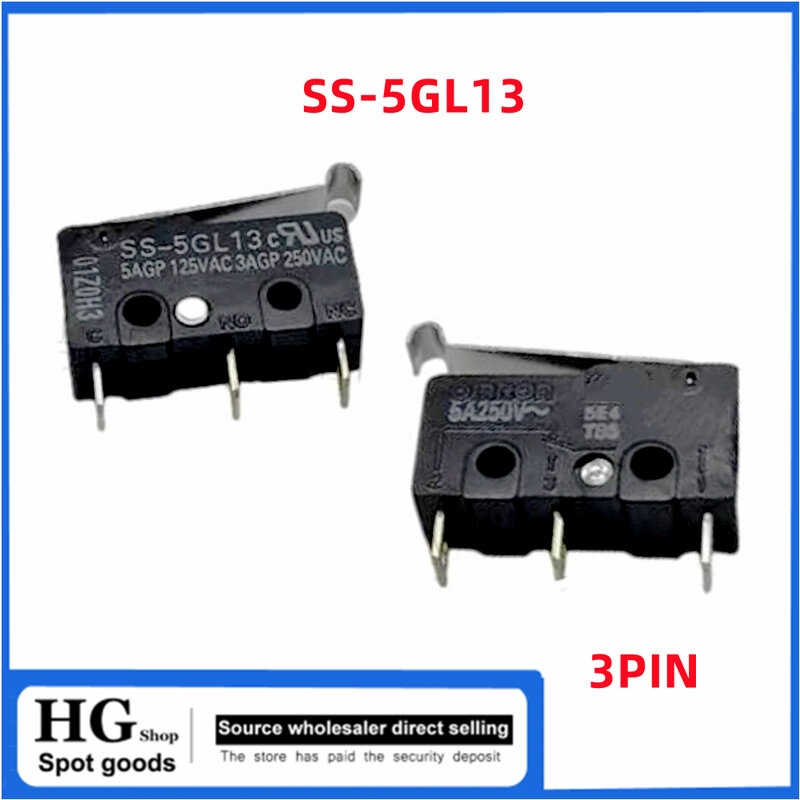 5-10PCS/Lot Original SS microswitch SS-5 SS-5GL SS-5GL2 SS-5GL13 3-pin small micro travel limit switch