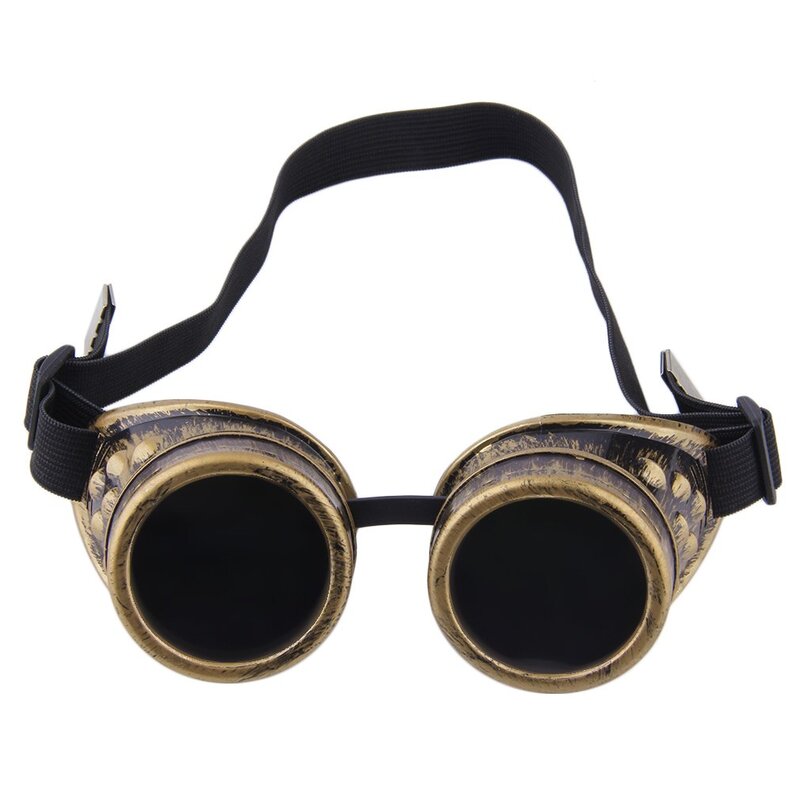 Vintage gótico vitoriano esportes ao ar livre bicicleta óculos, óculos cibernéticos, soldagem vapor óculos