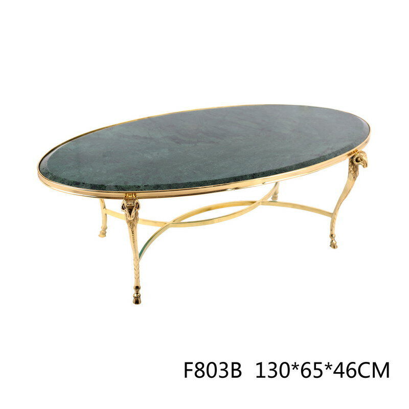 Design personalizado da marca de cobre perna mesa interior do hotel villa sala vidro mármore decorativo oval aço inoxidável mesa de centro