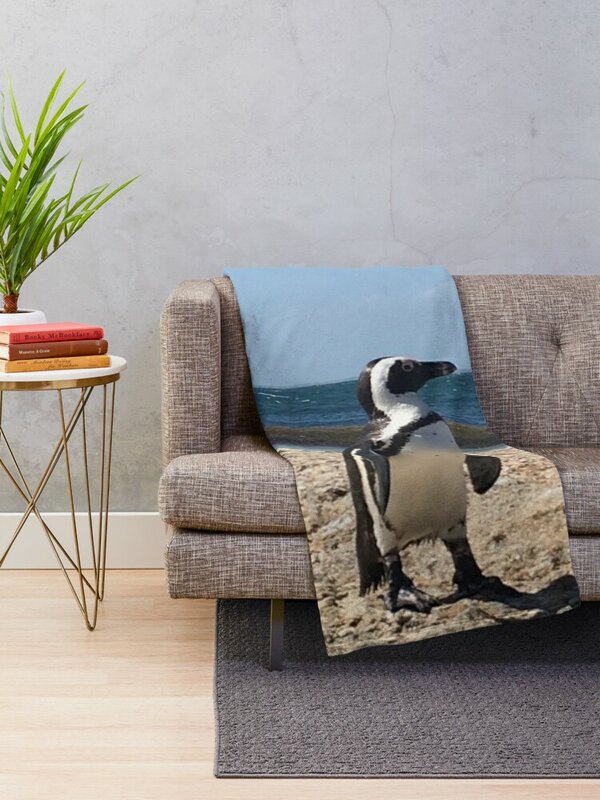 South African Penguin Throw Blanket Furry Blankets Soft Big Blanket Multi-Purpose