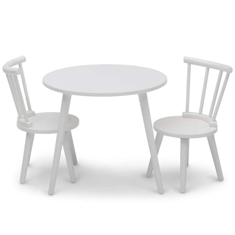 Juego de mesa y 2 sillas para niños, Ideal para Artes y manualidades, mesas y juegos para niños