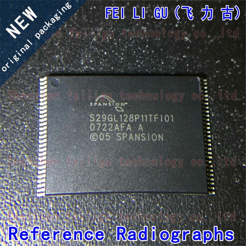 Memory Chip Package TSOP56, Flash-NOR, 128MB, S29GL128P11TFI010, S29GL128P11TFI01, Original 100% novo, 1PC