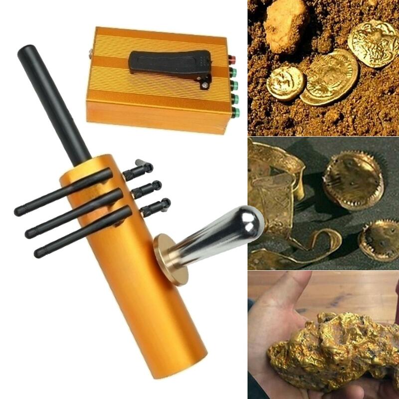 Detektor logam genggam portabel harta karun, detektor logam genggam penggali emas bawah tanah koin pelacak kalori luar ruangan