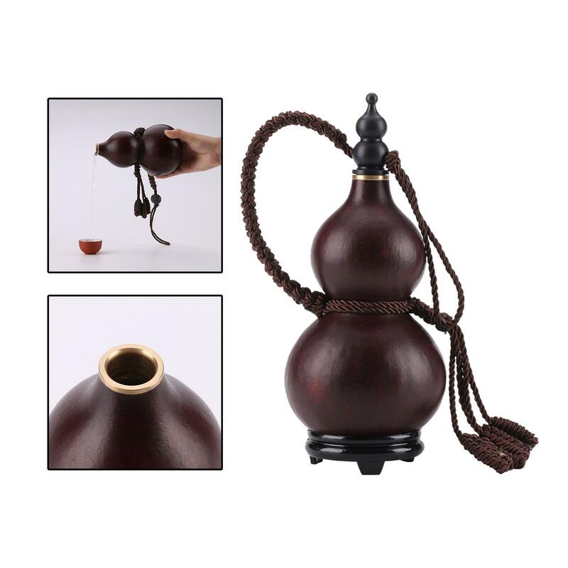 Portable Decorative Water Bottle, Dried Gourd Drinking Bottle, Chinese