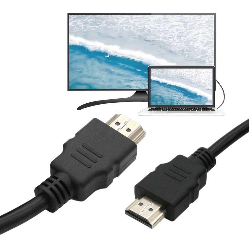 Cabos de Vídeo Ultra HD, Conectores Dourados para PC, Divisor, Switcher, Monitor, Cabo de Vídeo, Magro, Alta Velocidade, HD, 1.5m, 1080P