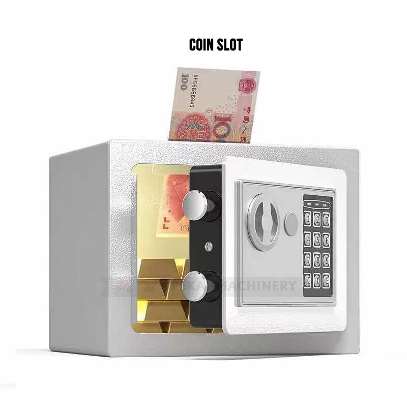 Coffre-fort de grande qualité, armoire de sécurité avec différentes couleurs et fente pour pièces de monnaie